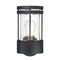 Westinghouse Fixture Wall Outdoor 60W Mosley, Textured Black Clear Crackle Glass 6114600 - alternate 7